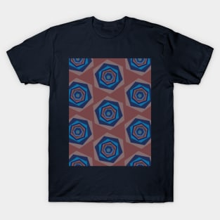 Hexagons Geometric Pattern Vintage T-Shirt